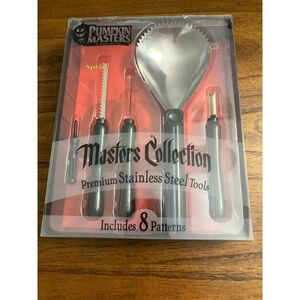Pumpkin Masters Masters Collection Premium Stainless Steel Carving Kit 8 Pattern